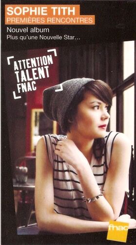 Plv 14x25cm Cartonnée Rigide Sophie Tith Premières Rencontres / Magasins Fnac