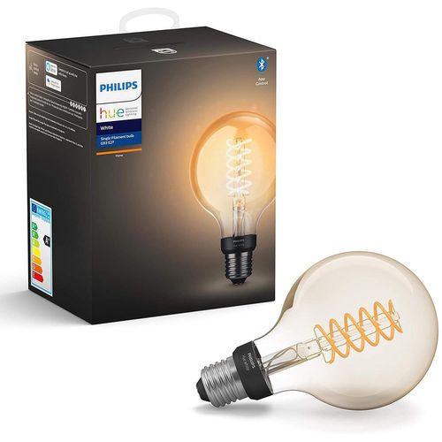 Ampoule Led Connectée White Filament E27 Forme Globe Compatible Bluetooth 7 W Avec Fonctionne Avec Alexa [Classe Énergétique A+]