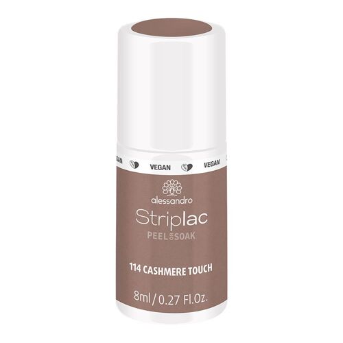 Alessandro - Striplac Peel Or Soak Cashmere Touch 8 Ml Vernis Semi-Permanent Led Longue Tenuestriplac Striplac Peel Or Soak Cashmere Touch 8 Ml 