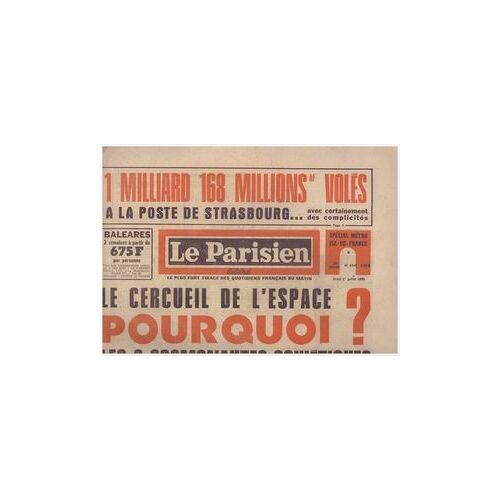 Le Parisien Libéré N°8345 Du 01 07 1971