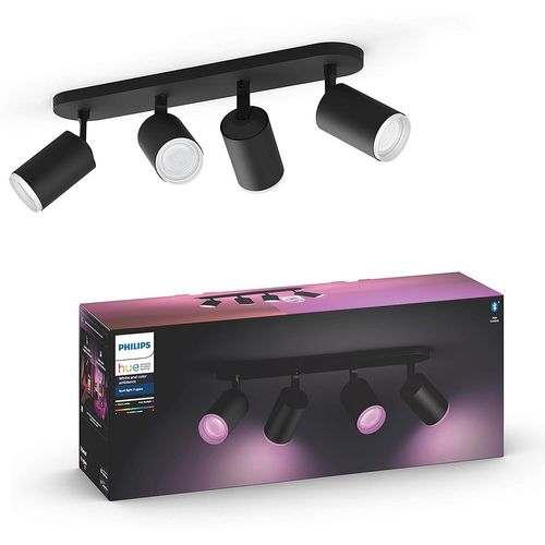 Spot Fugato X4 Noir Compatible Bluetooth, Fonctionne Avec Alexa
