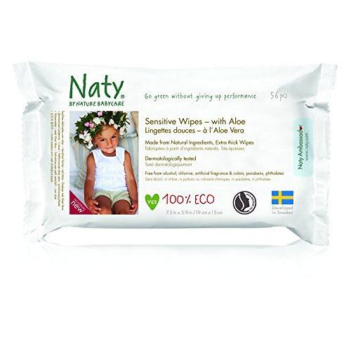 Naty 12 Packs De 56 Lingettes Douces Ecologiques À Aloe Vera