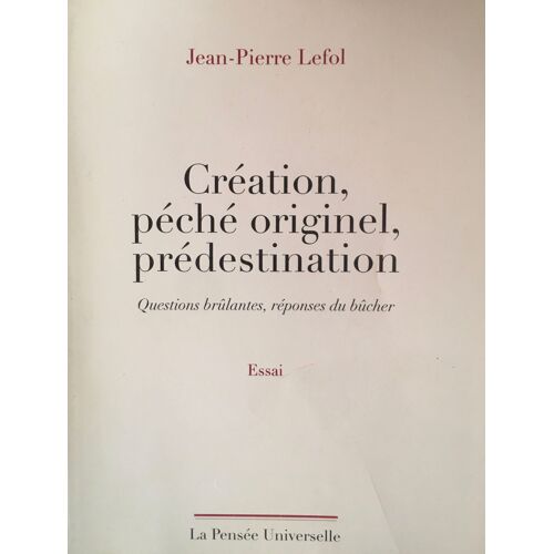 Lefol, Création, Péché Originel