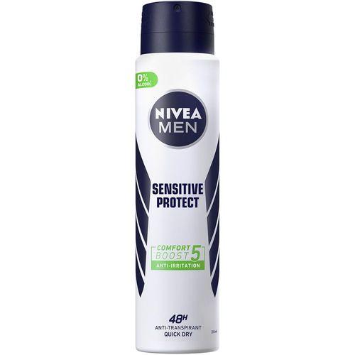 Nivea - Sensitive Protect - Déodorant Spray Anti-Transpirant 48h Homme 200 Ml 