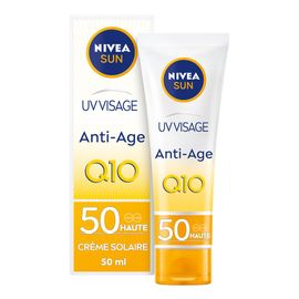 Nivea - Protection Sun Visage - Crème Anti-Ageq10 50ml Protection Solaire Visage Anti-Rides Fps50 