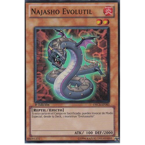 Carte Yu-Gi-Oh - Najasho Evolutil ( Evoltile Najasho ) - Orcs-Sp083 - Orden De Caos - Carte Esâgnole -