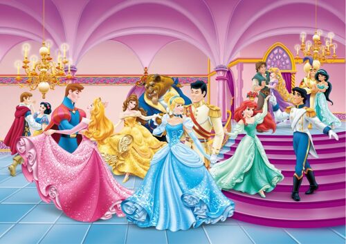 Disney Princesses -Papier Peint Décoration Murale 255x180cm