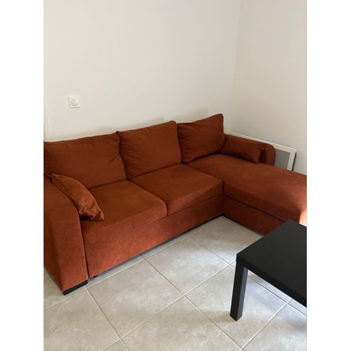 Canapé d'angle 3 places convertible