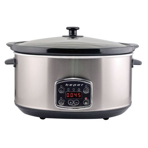 Beper BC.510 - Mijoteuse, Crock-Pot, cuit-vapeur  en vitrocéramique 4.5 Litres - 280 W