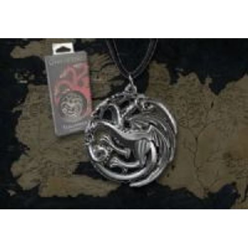 Le Trône De Fer Pendentif Avec Chaînette Targaryen Sigil Costume