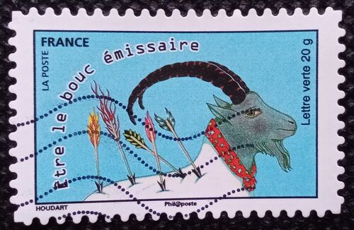 France 2015 Timbre Oblitéré Yt 1172 - Être Le Bouc Émissaire - Carnet Prendre Le Taureau Par Les Cornes