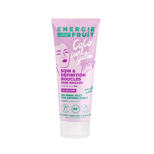 Energie Fruit - Coco Curl Gelee - Sans Rincage Silicone Cheveux Boucles&ondules Coiffante 200 Ml 