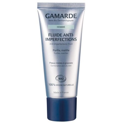 Gamarde - Fluide Anti-Imperfections Tube 40 Ml Fluide Peaux À Tendance Grasse Homme 40 G 