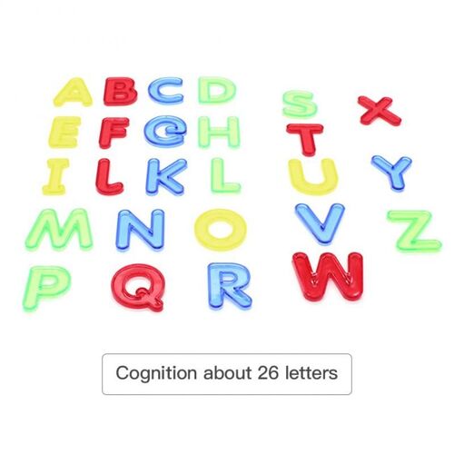 26 Outils D'Enseignement De L'Alphabet, Lettres Transparentes De 5cm, Développement De L'Intelligence Des Bébés, Jouet D'Apprentissage De La Langue, Puzzle, Jouet Cadeau