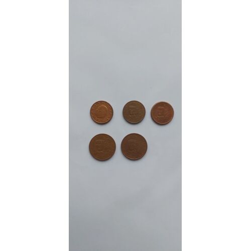 Pieces De 1 Et 2 Centimes Euro.