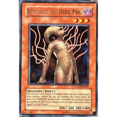 Carte Yu-Gi-Oh Lodt-Fr085 Servant Du Dieu Fou Neuf Fr