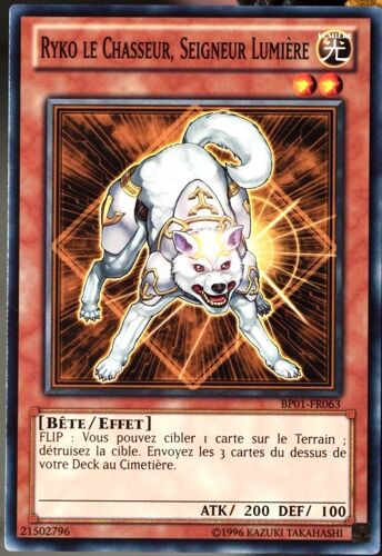 Carte Yu-Gi-Oh Bp01-Fr063 Ryko Le Chasseur, Seigneur Lumière Neuf Fr