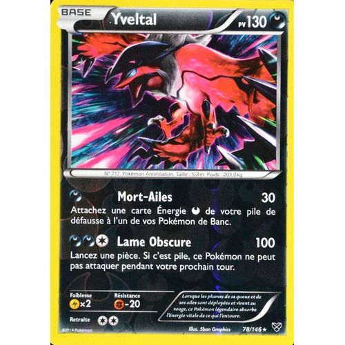 Carte Pokémon 78/146 Yveltal 130 Pv Xy Neuf Fr