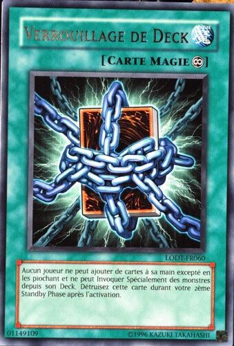 Carte Yu-Gi-Oh Lodt-Fr060 Verrouillage De Deck Neuf Fr