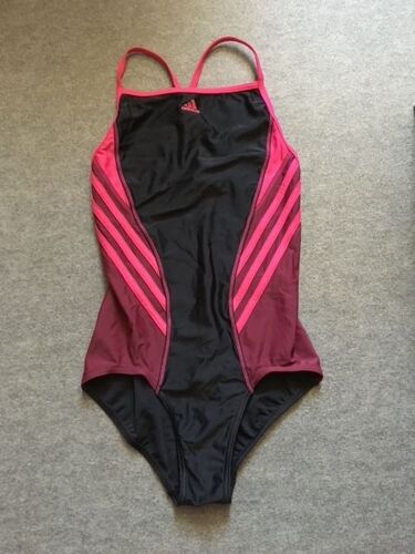 Maillot De Bain 1 Piece Adidas Infinitex Black/Bold Taille 13-14 Ans Neuf