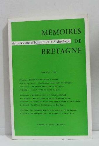 Mémoires De Bretagne Tome Lvii -1980, L'urbanisme Napoléonien À Pontivy,.  .