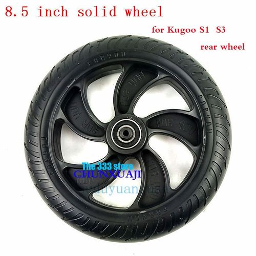 Roue Arrière Solide De 8.5 Pouces Avec Essieu, Pièce De Rechange Pour Scooter Électrique Pliant Kugoo S1 S2 S3