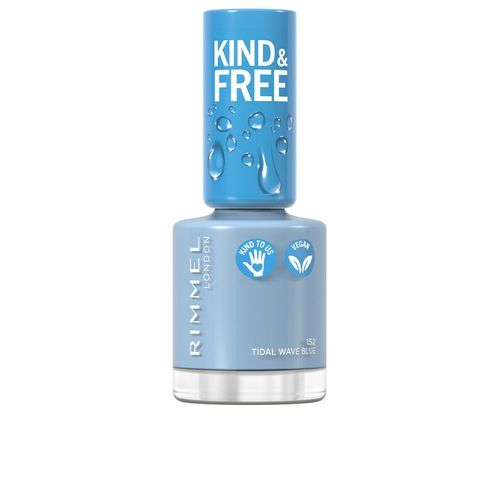 Rimmel London - Kind&free Nail Polish #152-Tidal Wave Blue Crayon Blanc Pour Ongles 8 Ml 