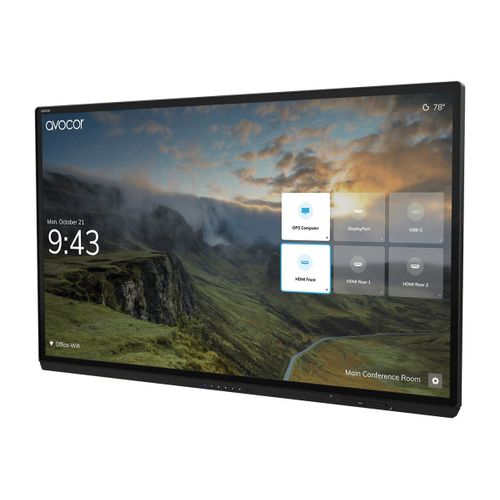 Avocor AVG-8560 - Classe de diagonale 85" G Series écran LCD rétro-éclairé par LED - interactive - avec écran tactile (multi-touches) - 4K UHD (2160p) 3840 x 2160 - LED à éclairage direct