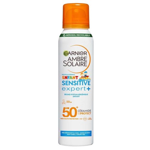 Garnier - Ambre Solaire Sensitive Expert+ Enfant Brume Hypoallergénique Peaux Sensibles Enfant Fps50+ 150 Ml 
