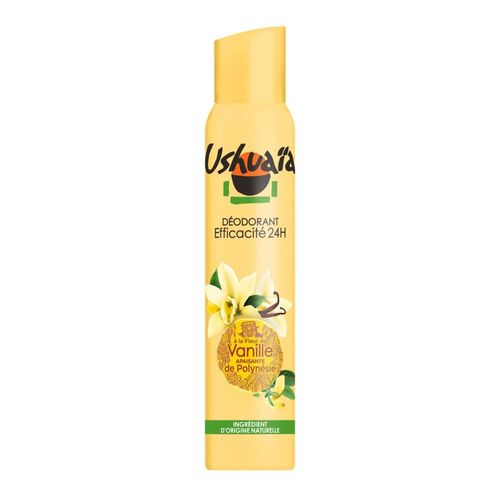 Ushuaia - Déodorant Classique Spray Vanille De Polynésie 24h 200 Ml 