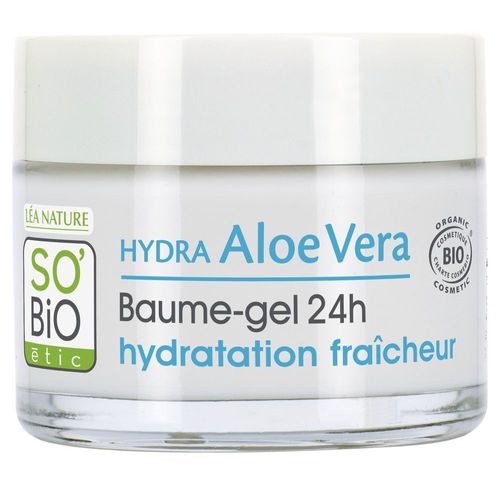 So Bio Etic - Baume-Gel Hydratation¹ Fraîcheur 24h, Peaux Normales À Sèches, Hydra Aloe Vera Baume Gel 50 Ml 