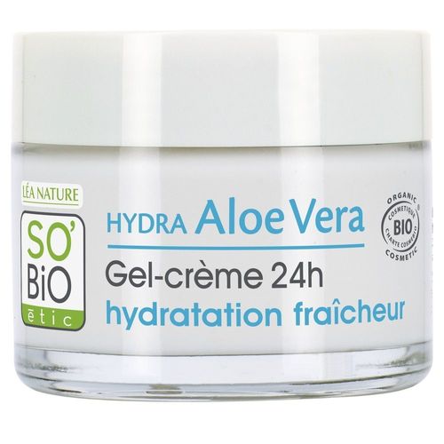 So Bio Etic - Gel-Crème Hydratation¹ Fraîcheur 24h, Peaux Normales À Mixtes, Hydra Aloe Vera Gel-Crème 50 Ml 