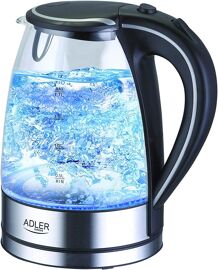 Bouilloire Électrique De 1,7l 2000w Transparent Noir Gris