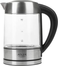 Bouilloire Électrique De 1,7l 2200w Transparent Gris Noir