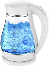 Bouilloire Électrique De 1,7l 2200w Transparent Blanc