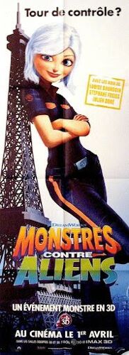 Monstres Contre Aliens - 60x160cm - Affiche Envoi Roulé