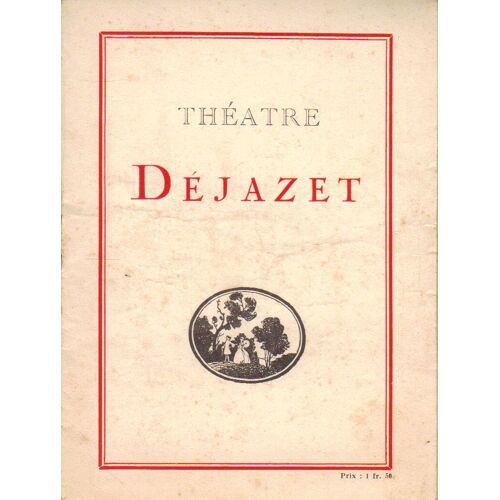 Theatre Dejazet / Paule Rolle / Irma 3ème A Gauche / 1937 1 