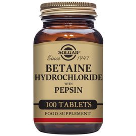 Betaine Hydrochloride With Pepsin 100 Tablets 