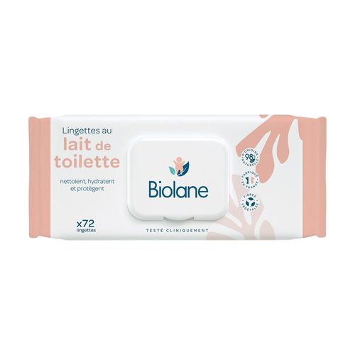 Biolane - Lingettes Au Lait De Toilette X72 72 Un 