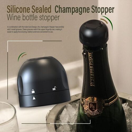 Bouchon De Bouteille De Vin Champagne, Bouchon De Vin Scell¿¿ En Silicone, Ustensiles De Bar, Livraison Directe