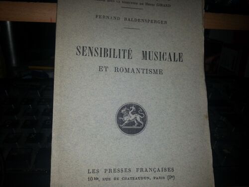 Sensibilité Musicale Et Romantisme