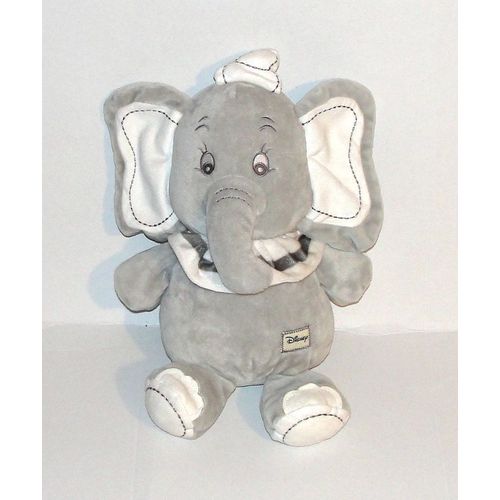Doudou Dumbo Nicotoy Disney Gris Beige Peluche Elephant Dumbo 36 Cm