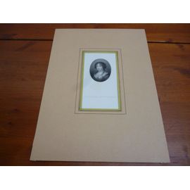 Gravure Au Burin Xixcème(1864) Portrait En Buste(Et En Médaillon) De La Duchesse De Portsmouth(Louise De Penancoet  De Keroualle 1649--1734) Et