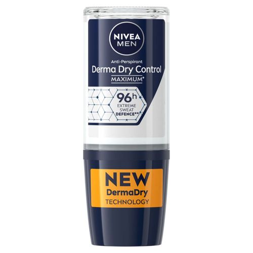 Nivea - Derma Dry Control - Déodorant Bille Protection Excessive 96h 50ml Bille 96h Homme 