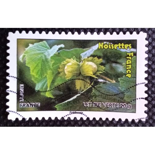 France 2012 Timbre Oblitéré Yt 689 - Noisettes France - Carnet Des Fruits Pour Une Lettre Verte