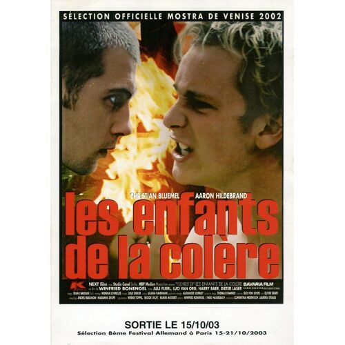 Les Enfants De La Colère, Synopsis Dépliant, Winfried Bonengel, Christian Bluemel, Aaron Hildebrand