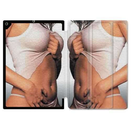 Housse Smart Cover Pour Ipad 10.2 Sexy Tee Shirt Blanc