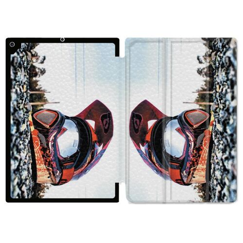 Housse Smart Cover Pour Ipad 10.2 Moto Casque Cross