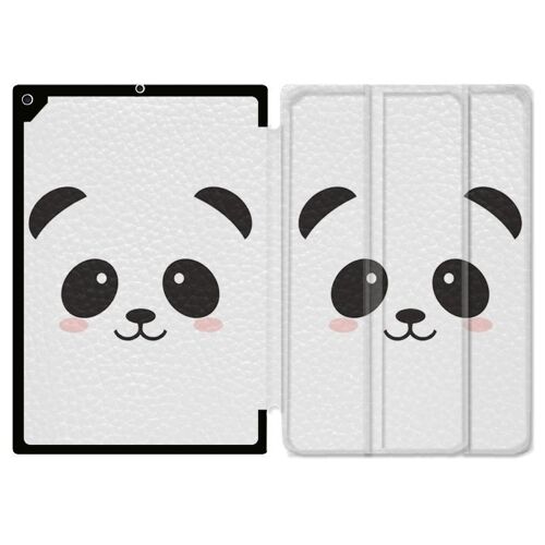 Housse Smart Cover Pour Ipad 10.2 Panda Blanc