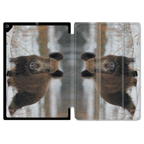 Housse Smart Cover Pour Ipad 10.2 Chasse Sanglier Neige